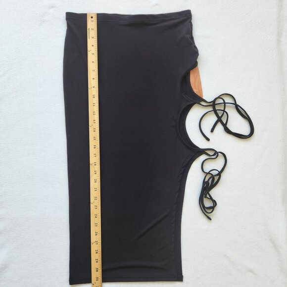 NEW Black Shein SXY Cutout Midi Thigh Party Sexy Siren Party Stretchy Summer - Picture 7 of 8